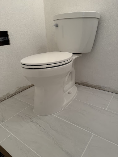 Kohler Cimarron toilet installed in residential bathroom