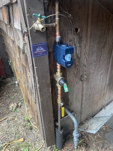 Moen Flo Smart Water Monitor and Shutoff installed on residential water line