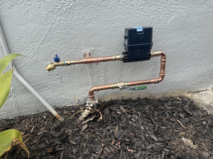 Moen Flo Smart Water Monitor and Shutoff installed on residential water line