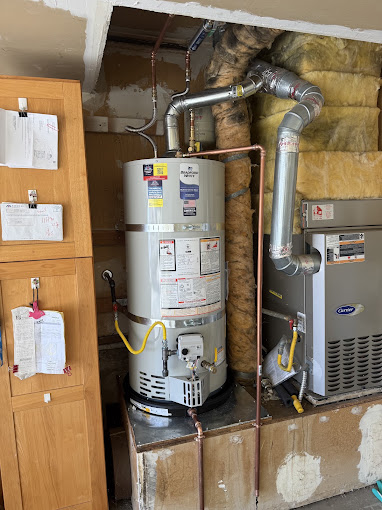 Professional residential commercial water heater installation